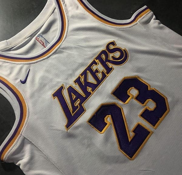 Men's LeBron James White Retro Classic Team Jersey - Image 5