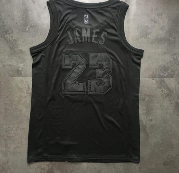 Men's LeBron James Gray Retro Classic Team Jersey
