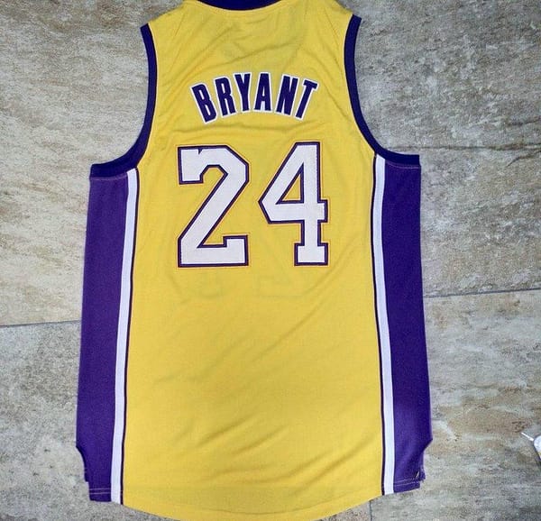 Men's Kobe Bryant Yellow Retro Classic Team Jersey - Image 8