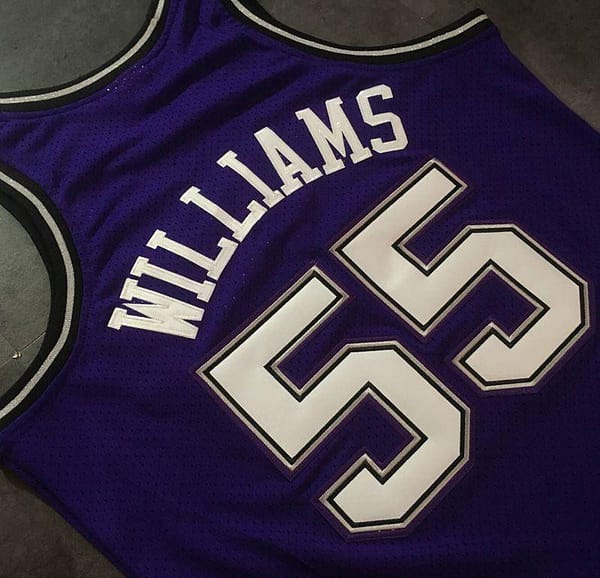 Men's Jason Williams Purple Retro Classic Team Jersey - Image 6