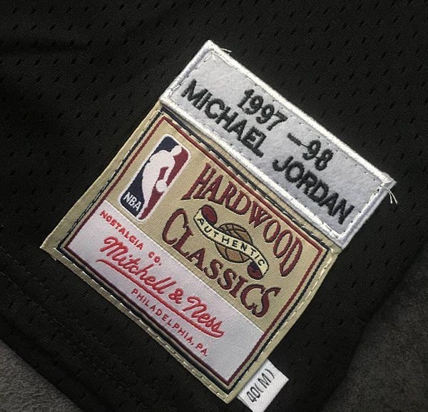 Men's Michael Jordan Black Retro Classic Team Jersey - Image 6