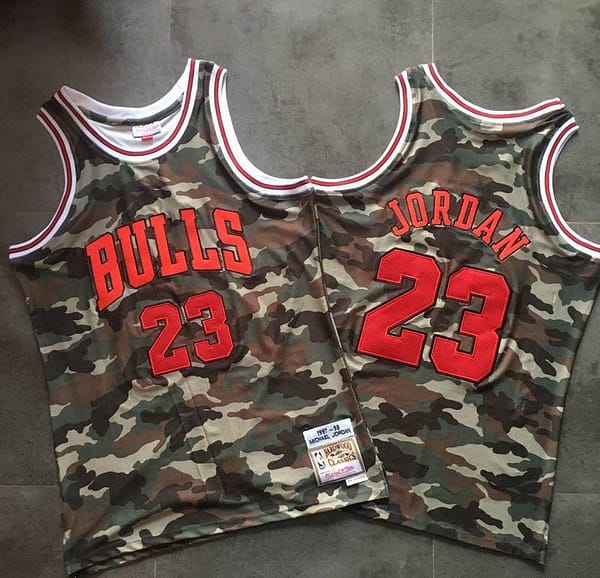 Men's Michael Jordan Camouflage Retro Classic Team Jersey