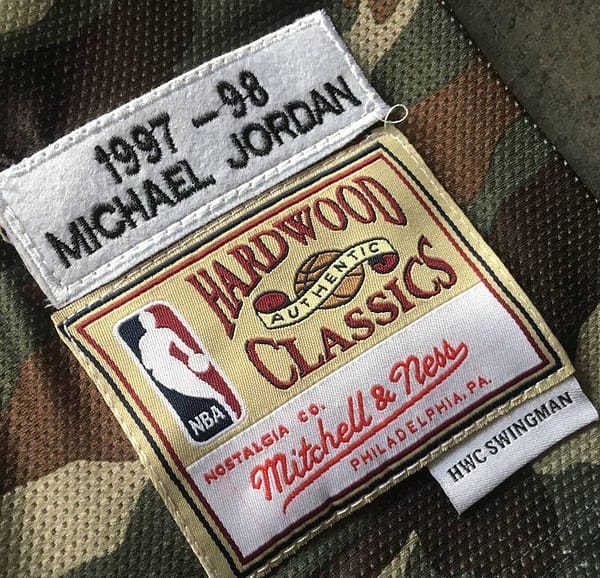 Men's Michael Jordan Camouflage Retro Classic Team Jersey - Image 4