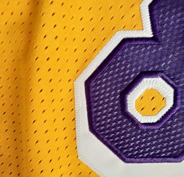 Men's Kobe Bryant Yellow Retro Classic Team Jersey - Image 2