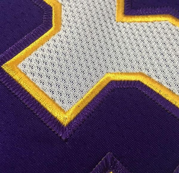 Men's LeBron James Purple Retro Classic Team Jersey - Image 7