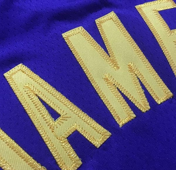 Men's LeBron James Purple Retro Classic Team Jersey - Image 10