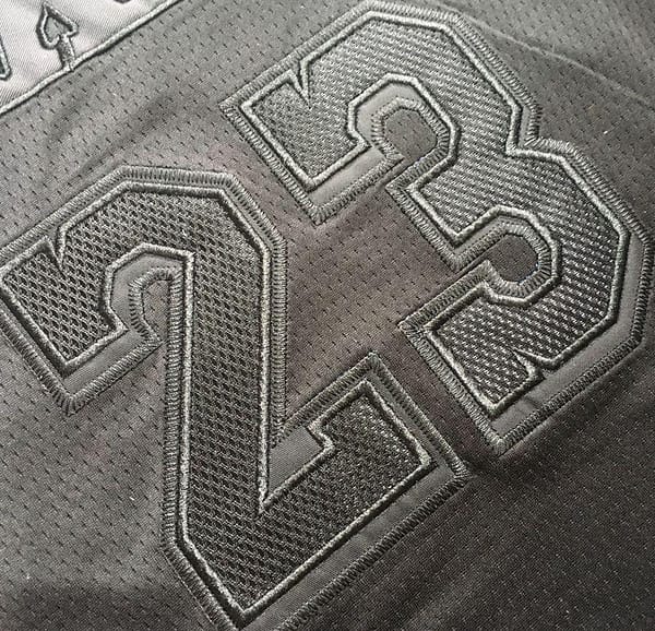 Men's LeBron James Gray Retro Classic Team Jersey - Image 3