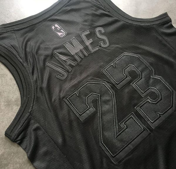 Men's LeBron James Gray Retro Classic Team Jersey - Image 9
