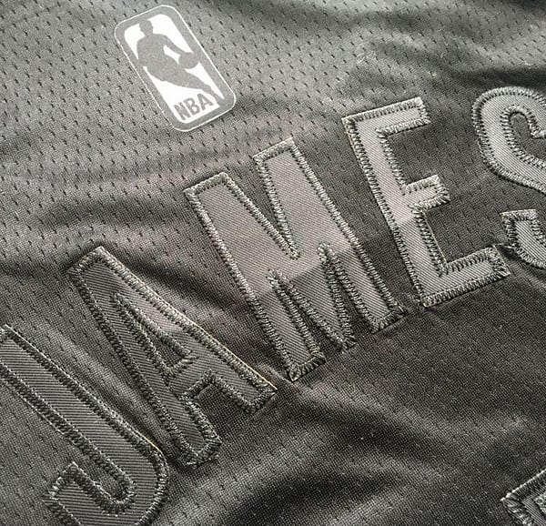 Men's LeBron James Gray Retro Classic Team Jersey - Image 10