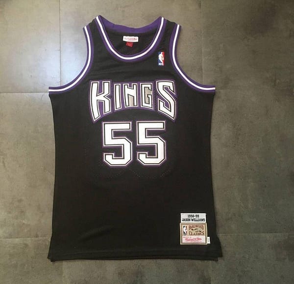 Men's Jason Williams Black Retro Classic Team Jersey - Image 5