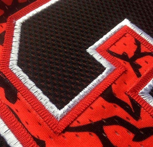 Men's Michael Jordan Red Retro Classic Team Jersey - Image 2