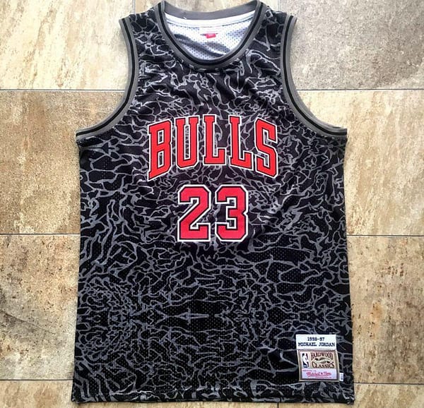 Men's Michael Jordan Black Retro Classic Team Jersey - Image 10