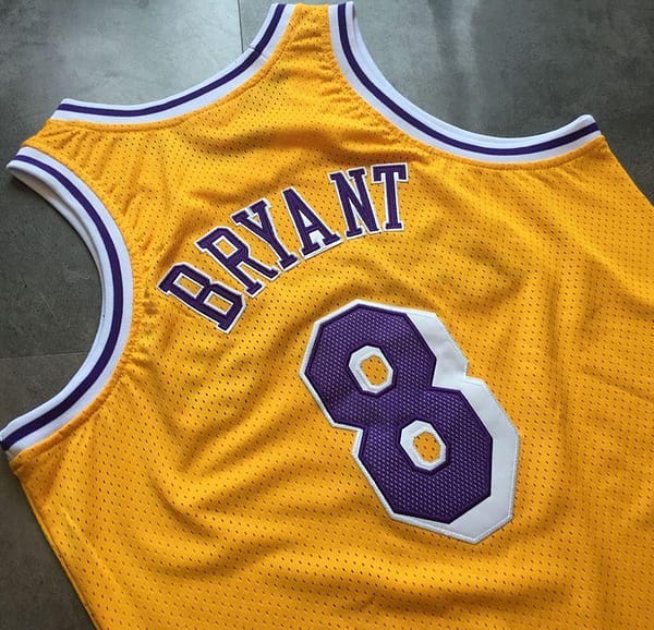 Men's Kobe Bryant Yellow Retro Classic Team Jersey - Image 9