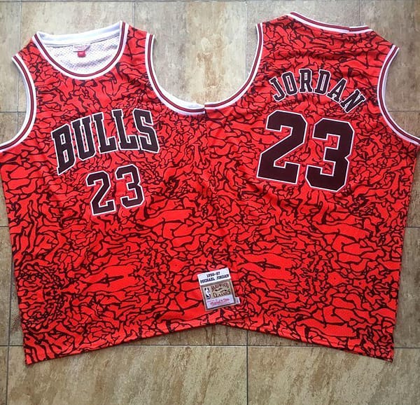 Men's Michael Jordan Red Retro Classic Team Jersey