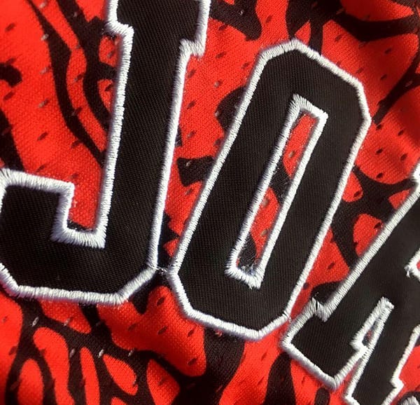 Men's Michael Jordan Red Retro Classic Team Jersey - Image 3