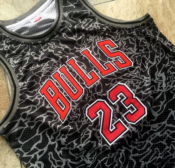 Men's Michael Jordan Black Retro Classic Team Jersey - Image 9