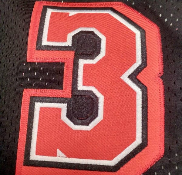 Men's Dwyane Wade Black Retro Classic Team Jersey - Image 7