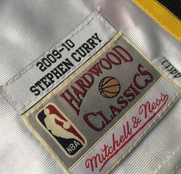 Men's Stephen Curry White Retro Classic Team Jersey - Image 6