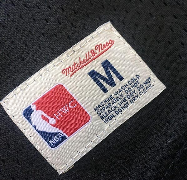 Men's Allen Iverson Black Retro Classic Team Short Sleeve Jersey - Image 7