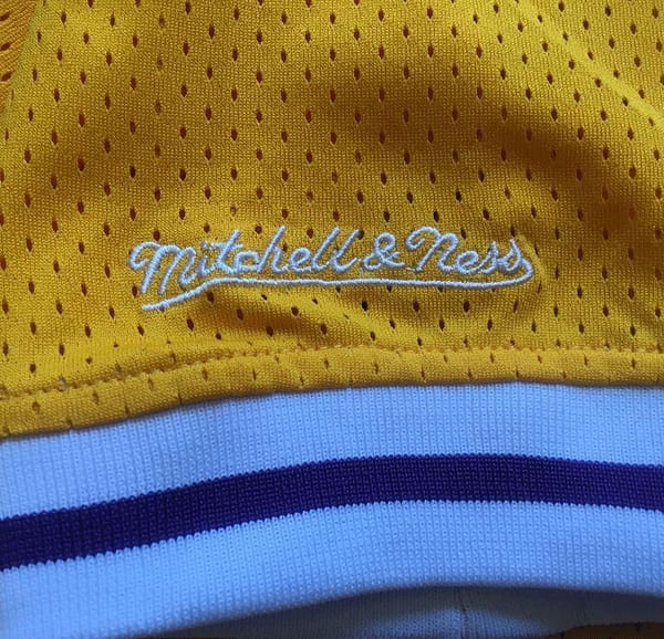 Men's LeBron James Yellow Retro Classic Team Short Sleeve Jersey - Image 6