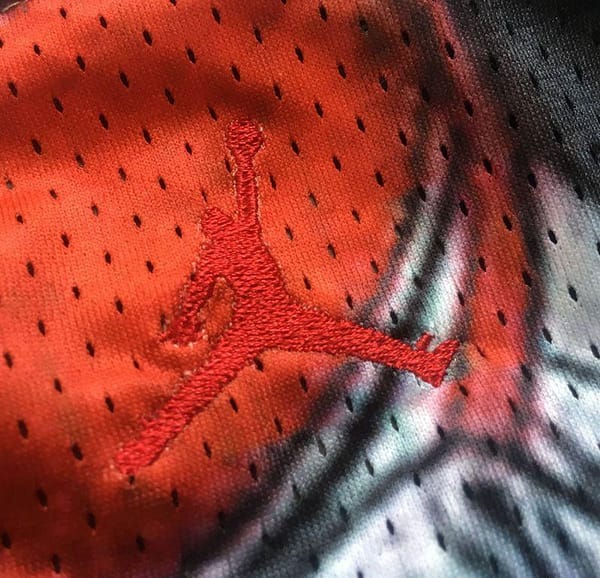 Men's Michael Jordan Gray And Red Retro Classic Team Jersey - Image 6