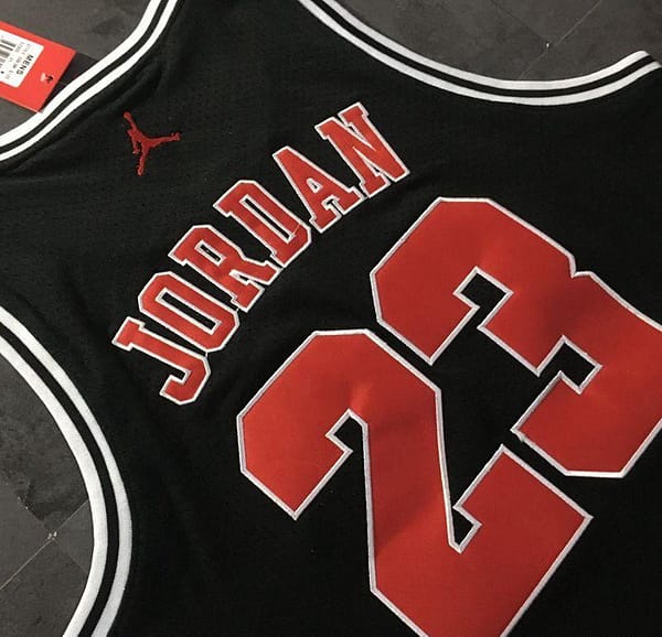 Men's Michael Jordan Black Retro Classic Team Jersey - Image 4