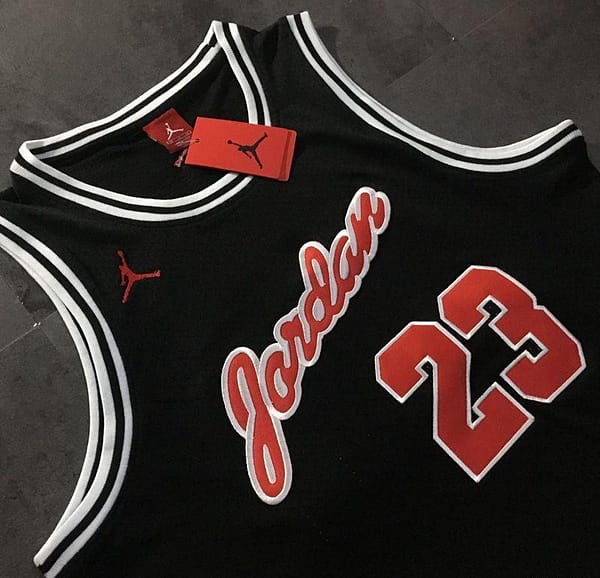 Men's Michael Jordan Black Retro Classic Team Jersey - Image 10