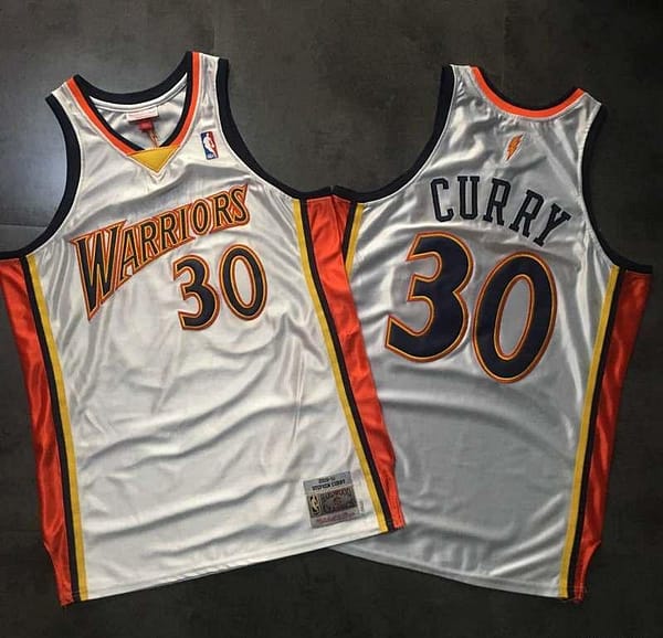 Men's Stephen Curry White Retro Classic Team Jersey
