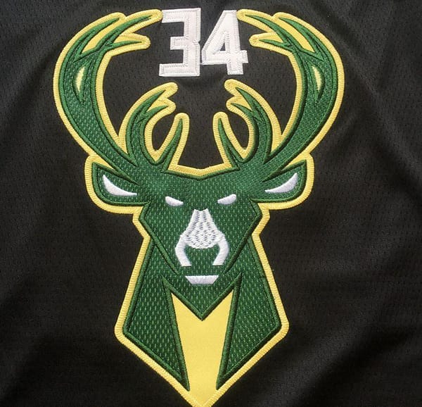 Men's Giannis Antetokounmpo Green Retro Classic Team Jersey - Image 3