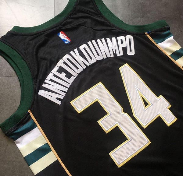 Men's Giannis Antetokounmpo Green Retro Classic Team Jersey - Image 4