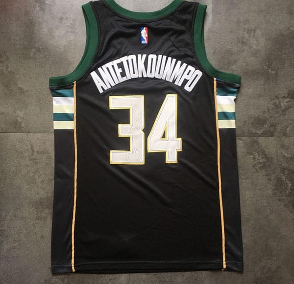 Men's Giannis Antetokounmpo Green Retro Classic Team Jersey - Image 5