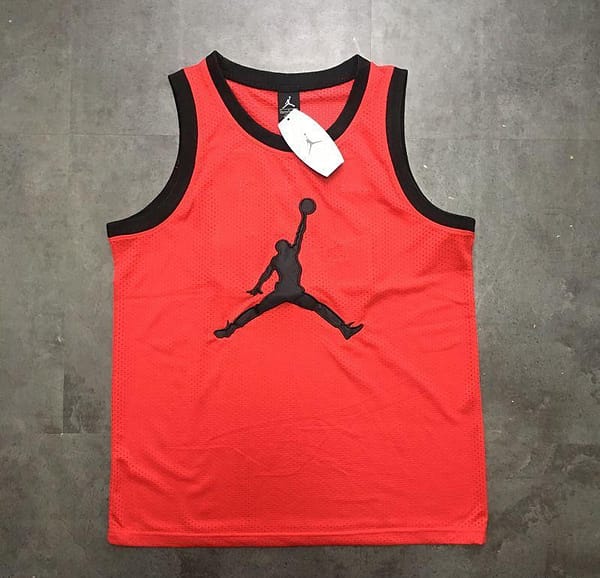 Men's Michael Jordan Red Retro Classic Team Jersey - Image 6