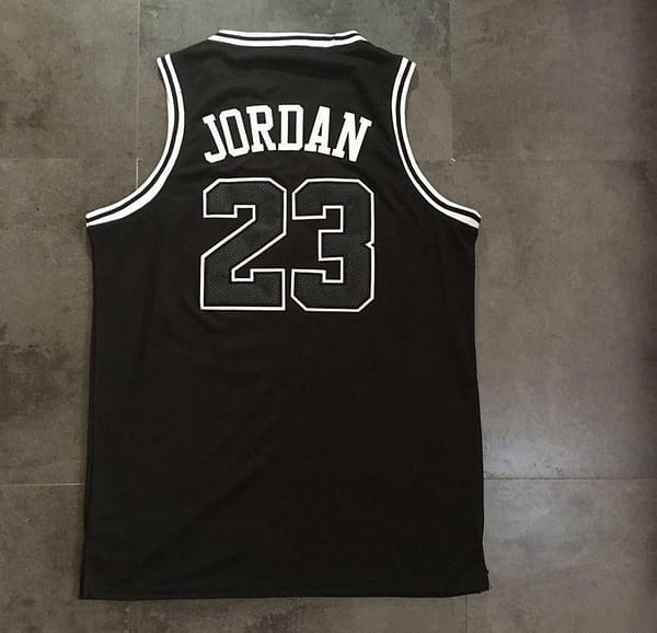 Men's Michael Jordan Black Retro Classic Team Jersey - Image 6