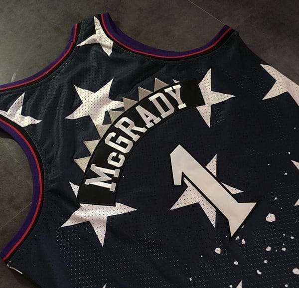 Men's Tracy McGrady Black Retro Classic Team Jersey - Image 5