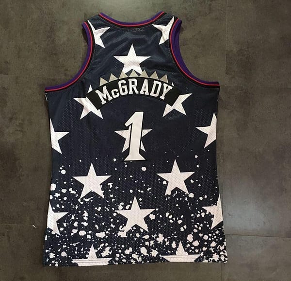 Men's Tracy McGrady Black Retro Classic Team Jersey - Image 8