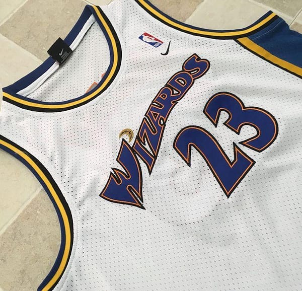 Men's Michael Jordan White Retro Classic Team Jersey - Image 2