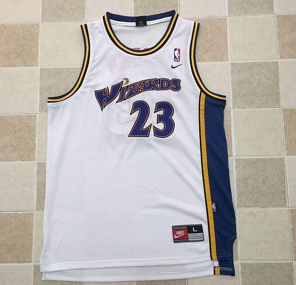 Men's Michael Jordan White Retro Classic Team Jersey - Image 3