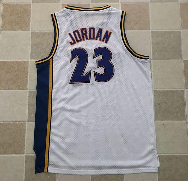 Men's Michael Jordan White Retro Classic Team Jersey - Image 10