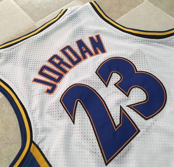 Men's Michael Jordan White Retro Classic Team Jersey - Image 11