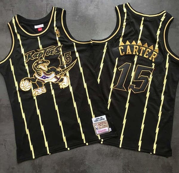 Men's Vince Carter Black Retro Classic Team Jersey