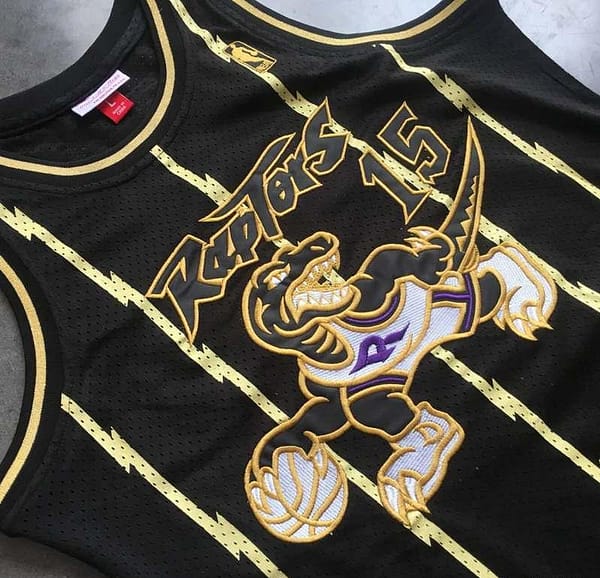 Men's Vince Carter Black Retro Classic Team Jersey - Image 5