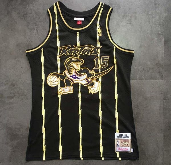 Men's Vince Carter Black Retro Classic Team Jersey - Image 6