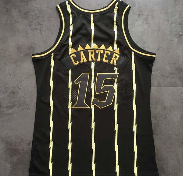 Men's Vince Carter Black Retro Classic Team Jersey - Image 8