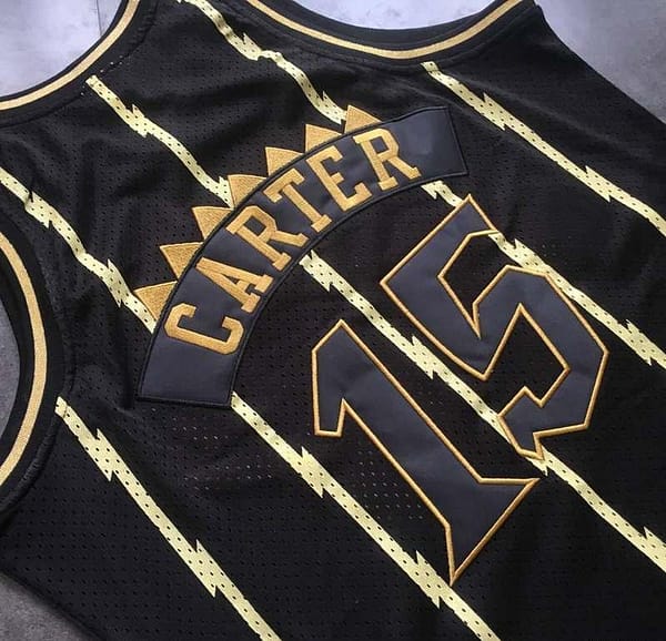 Men's Vince Carter Black Retro Classic Team Jersey - Image 9