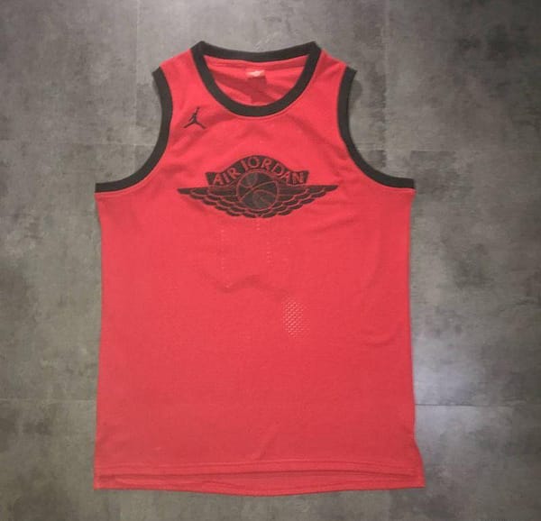 Men's Michael Jordan Red Retro Classic Team Jersey - Image 3