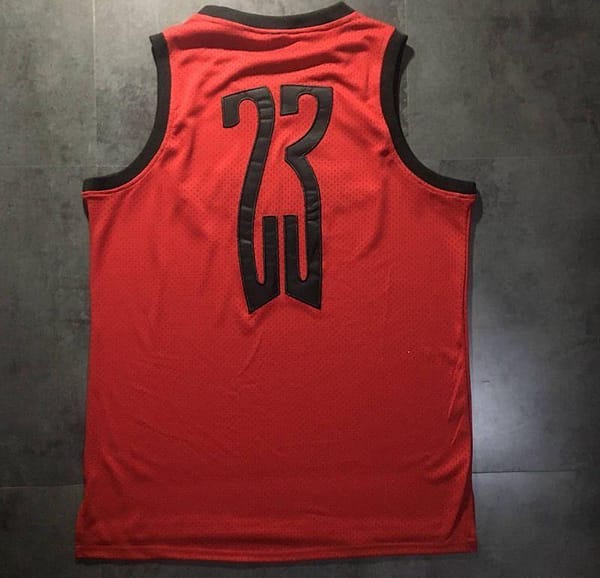 Men's Michael Jordan Red Retro Classic Team Jersey - Image 4