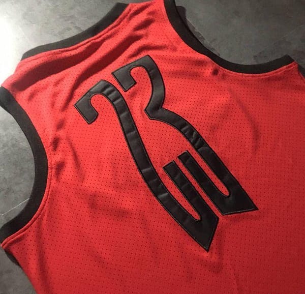 Men's Michael Jordan Red Retro Classic Team Jersey - Image 5