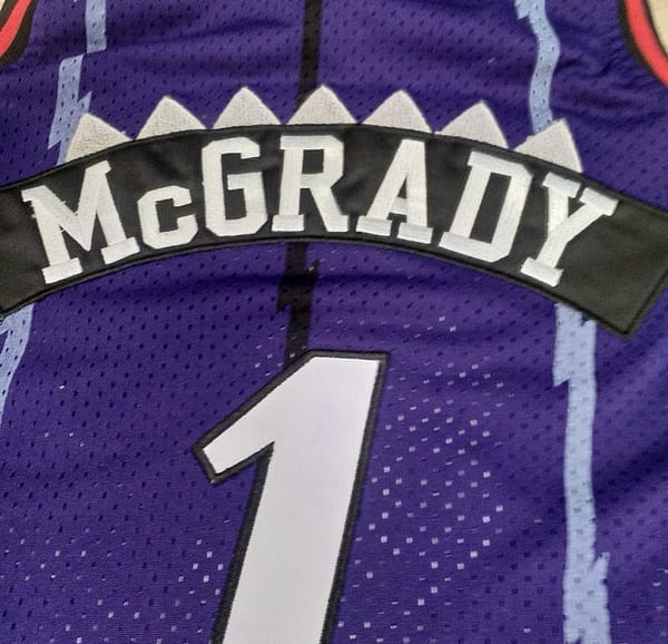 Men's Tracy McGrady Purple Retro Classic Team Jersey - Image 4