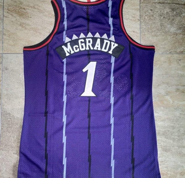 Men's Tracy McGrady Purple Retro Classic Team Jersey - Image 5