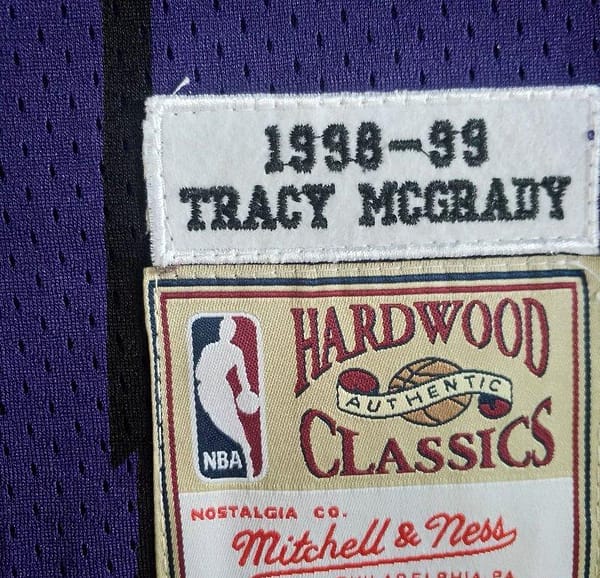 Men's Tracy McGrady Purple Retro Classic Team Jersey - Image 6